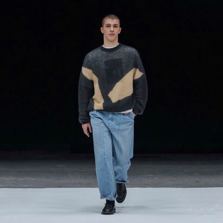 【残り一点】Photogram Intarsia Sweater