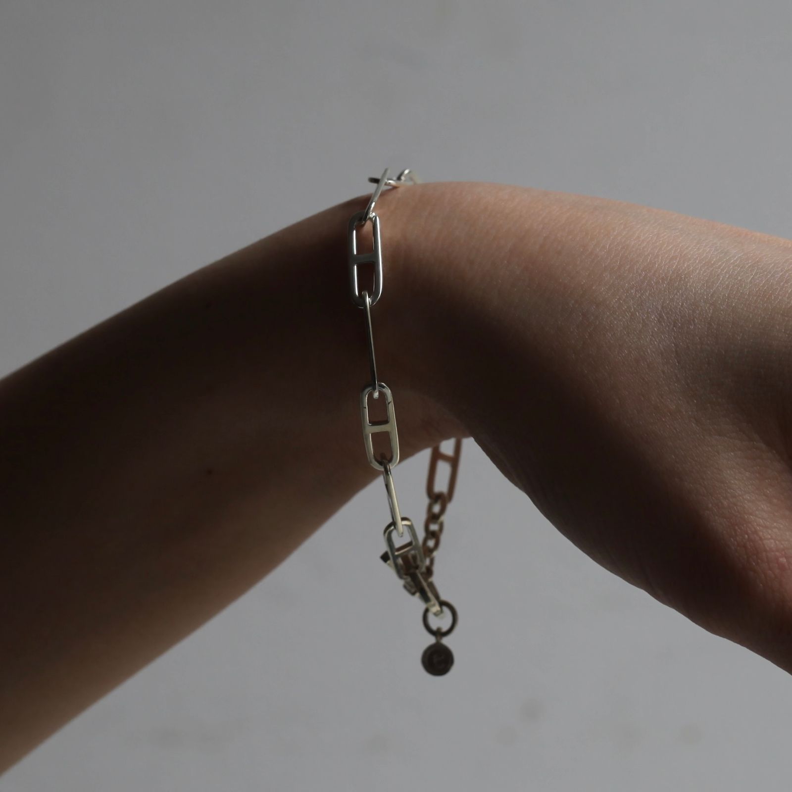 【残り一点】Flat Anchor Chain T-BAR Bracelet SMALL(7mm)