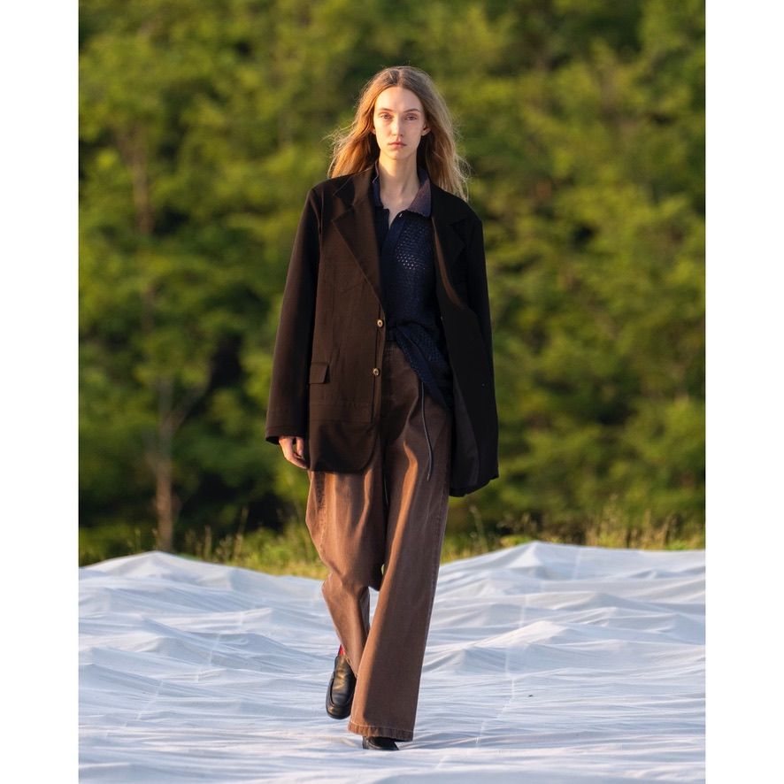 【残り一点】Mesh Knit Shirt Cardigan