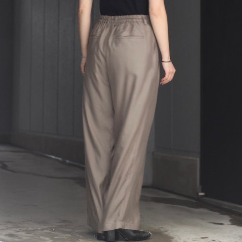 ssstein - 【残りわずか】Cupro Twill Wide Easy Trousers