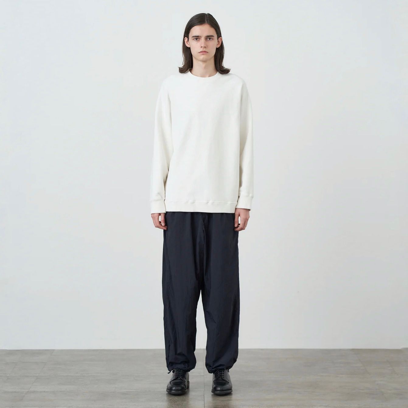 ATON - 【残り一点】Garment Dyed Urake Oversized Sweatshirt