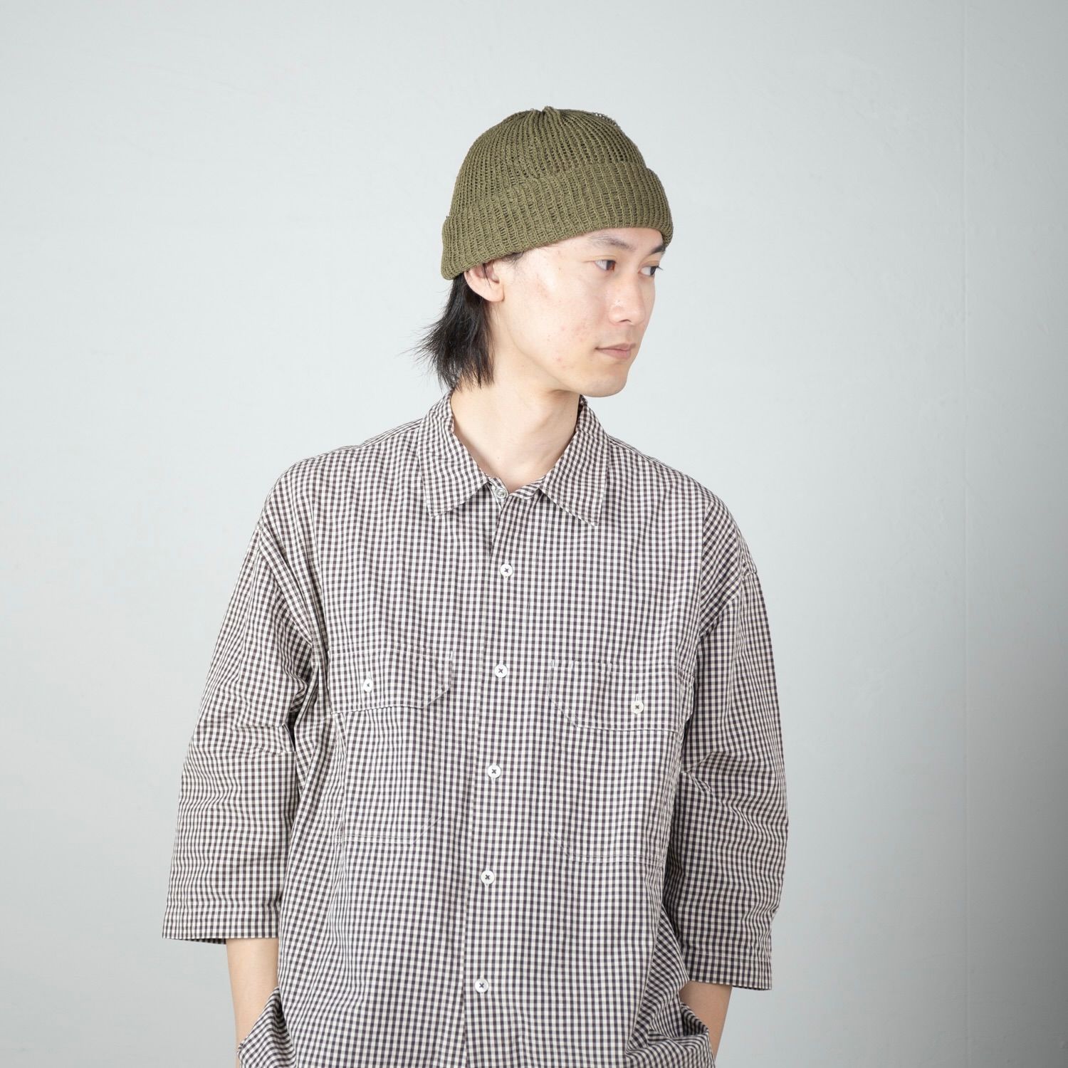 【残り一点】Sheer Mesh Short Knit Cap