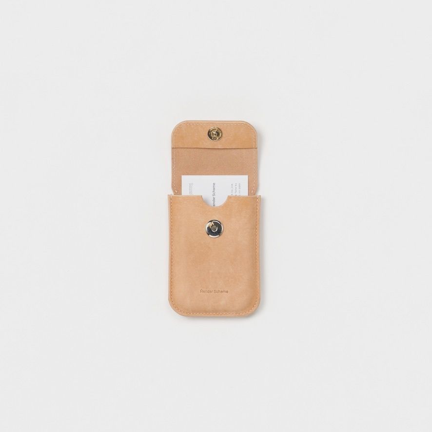 hender scheme パスケース Hender Scheme - 【残り一点】Flap Card Case(NATURAL