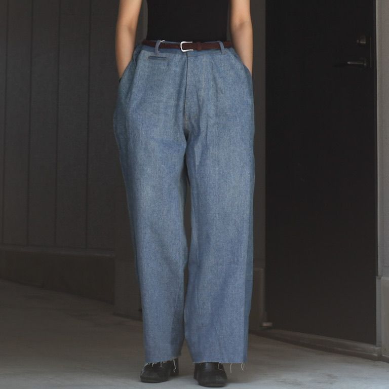 【残り一点】Reconstructed Super Baggy Slacks Denim_3(L)