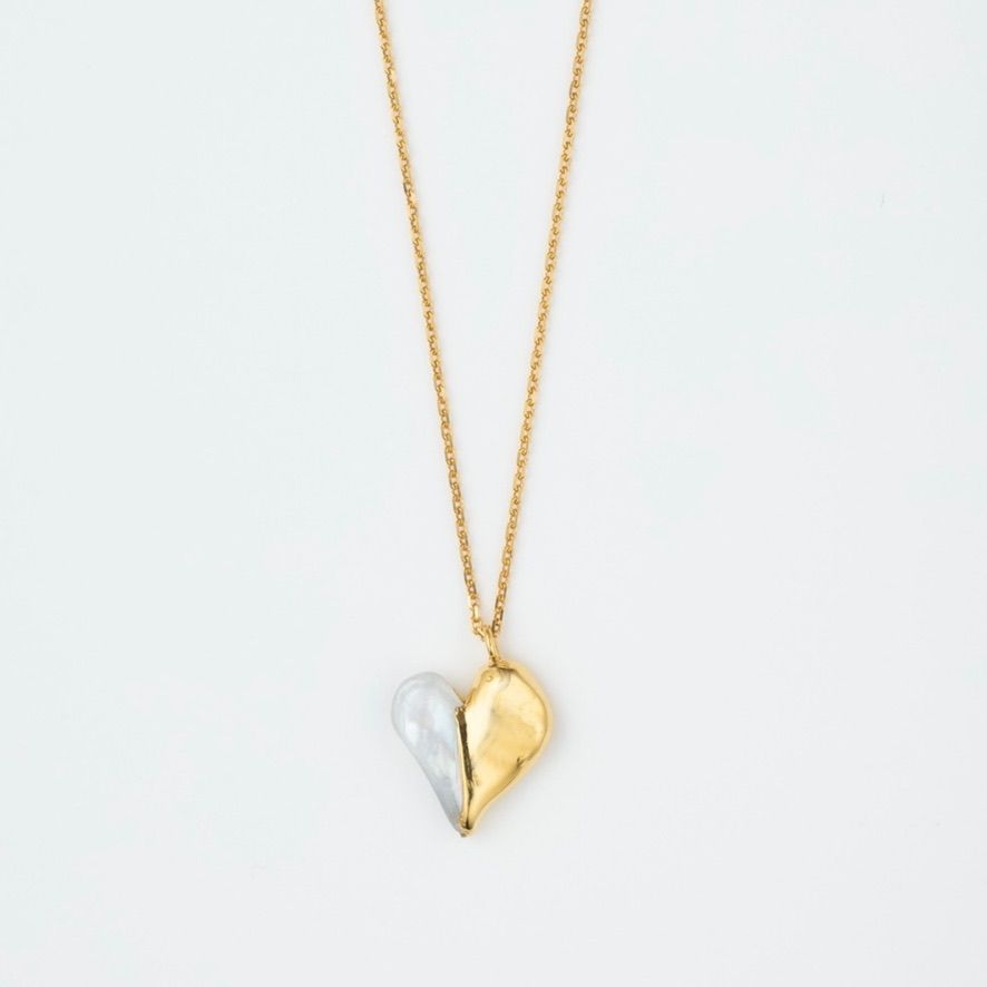 【お取り寄せ注文可能】Heart Pearl Necklace