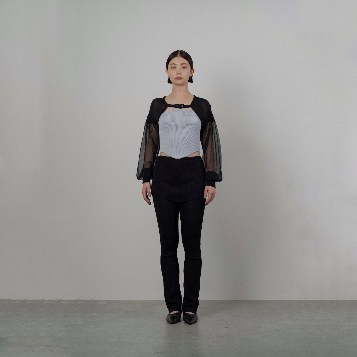 TAN - 【残り一点】Sheer Puffed Bolero | ACRMTSM ONLINE STORE