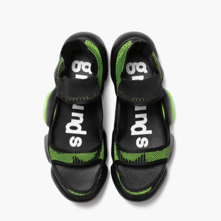 grounds - 【残り一点】Moopie AS1 Sandal(BLACK CITROEN YELLOW×BLACK 