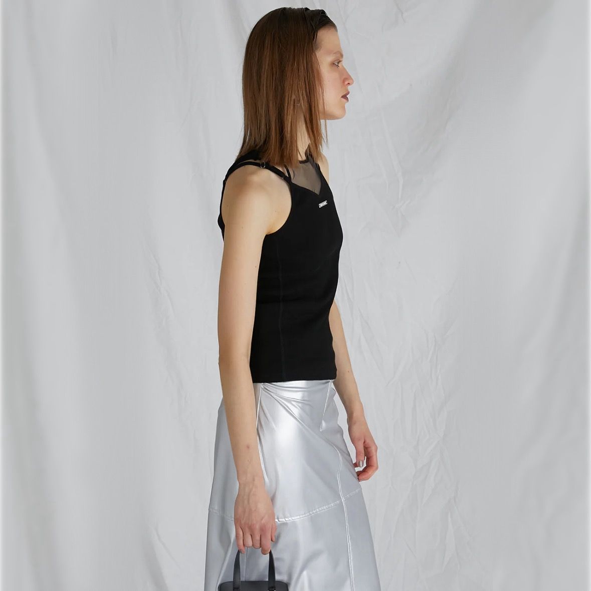 【残り一点】Front Logo Rib Tank Top