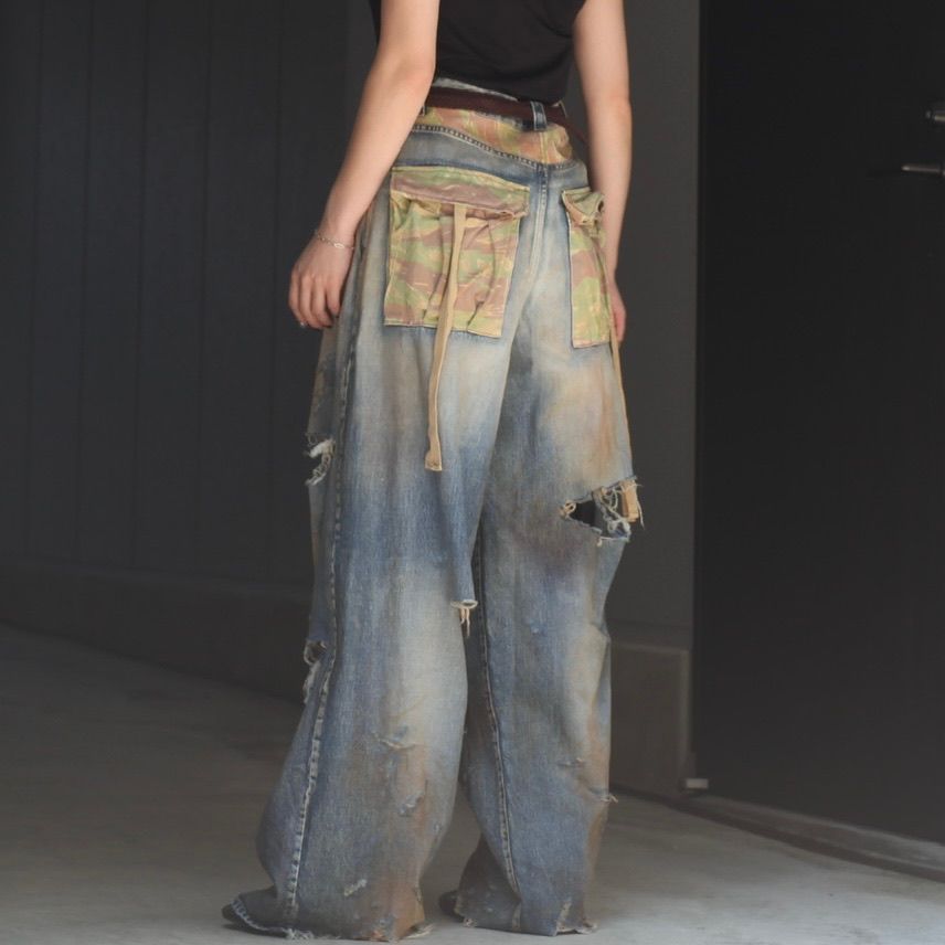 KIDILL - 【残り一点】Destroy Denim Pants(BIO WASH WITH BLEACH) | ACRMTSM ONLINE  STORE