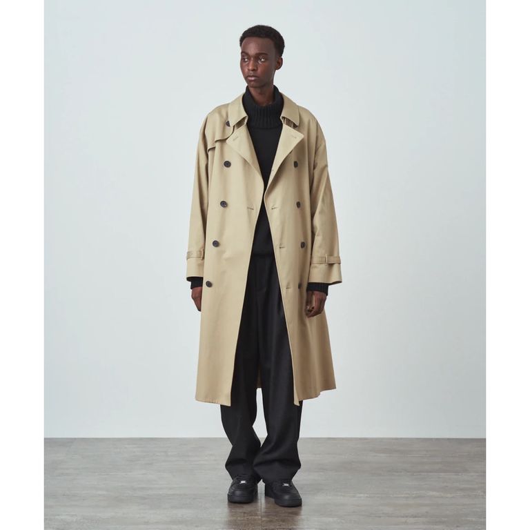 aton WEST POINT OVERSIZED TRENCH COAT（タグ付き】ATON エイトン 