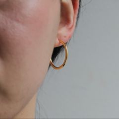 【再販売通知受付可能】Senorita Hoop 2cm(GOLD)
