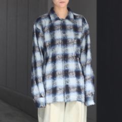 【残り一点】Shaggy Ombre Open Collar Shirt(DRUNK)