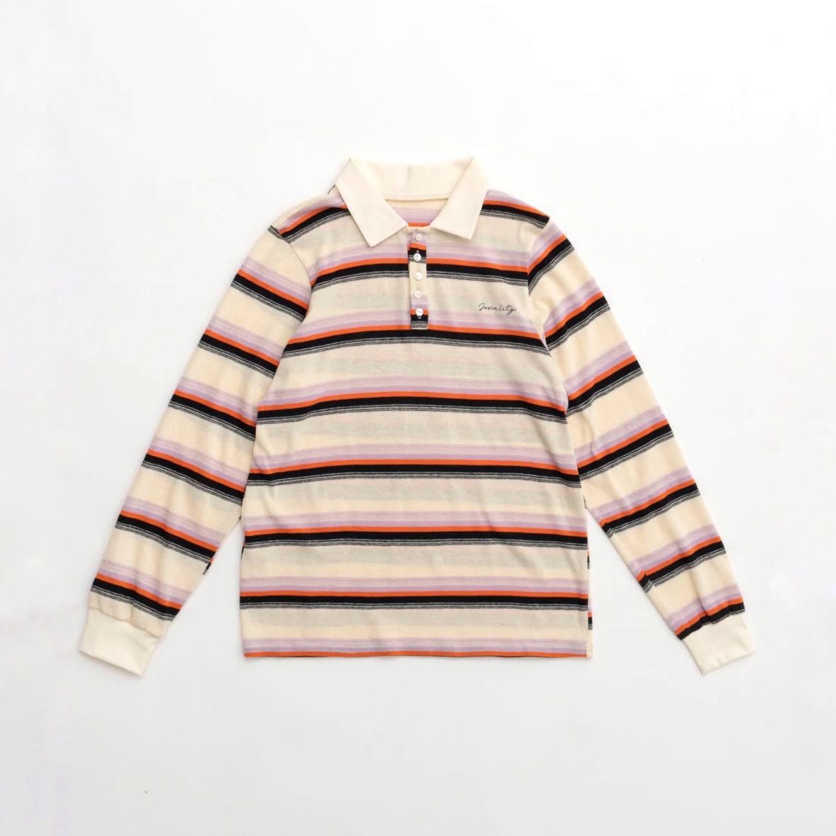 MAISON SPECIAL - 【残り一点】Multi Border Polo Shirt