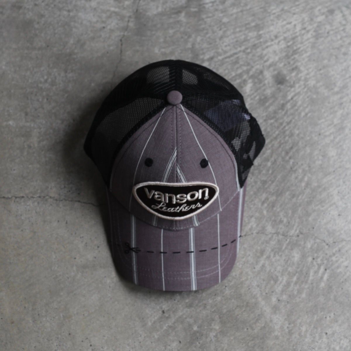 【残り一点】Vanson Logo Patch Cap