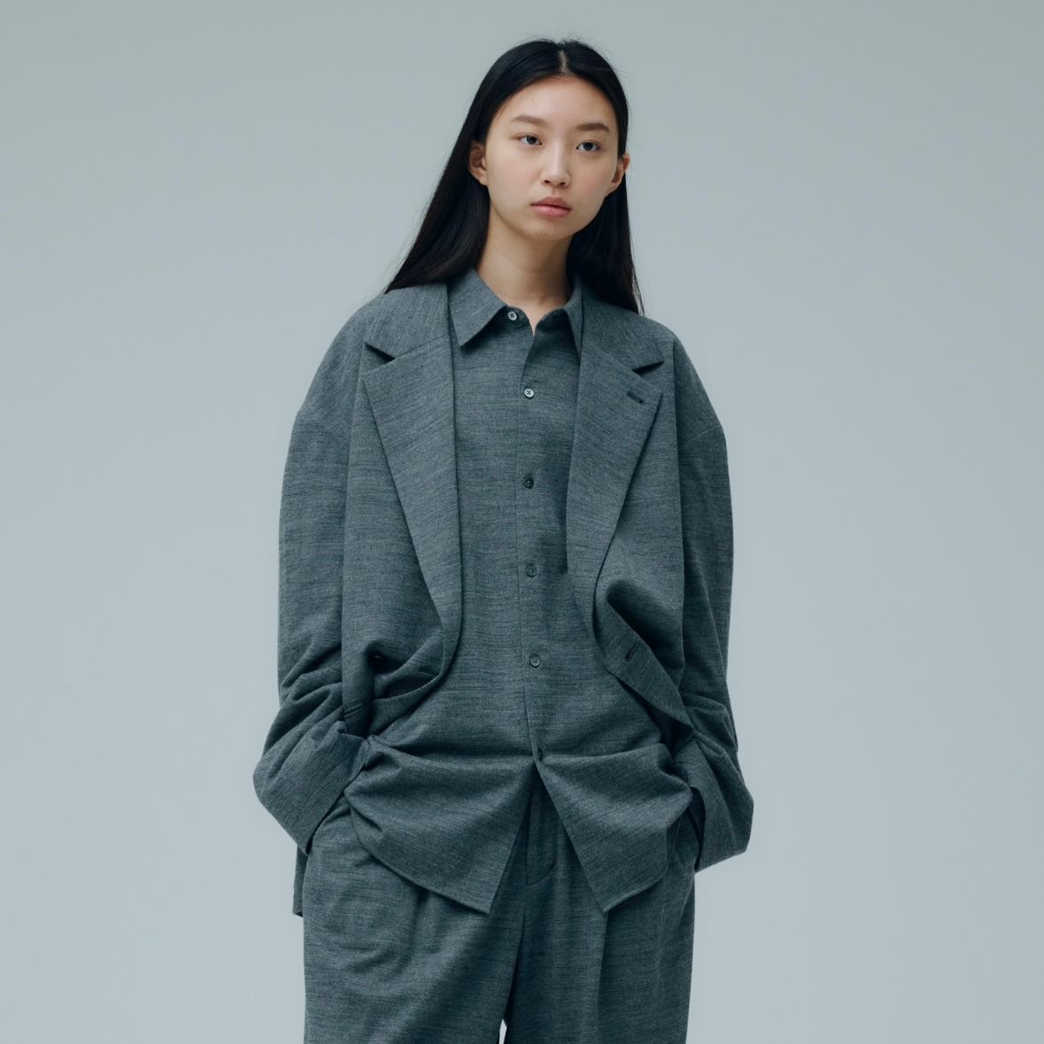 【残り一点】36G Wool Ideal Herringbone Shirt