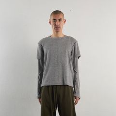 【残りわずか】Terry Double Layer Long Sleeve T-shirt