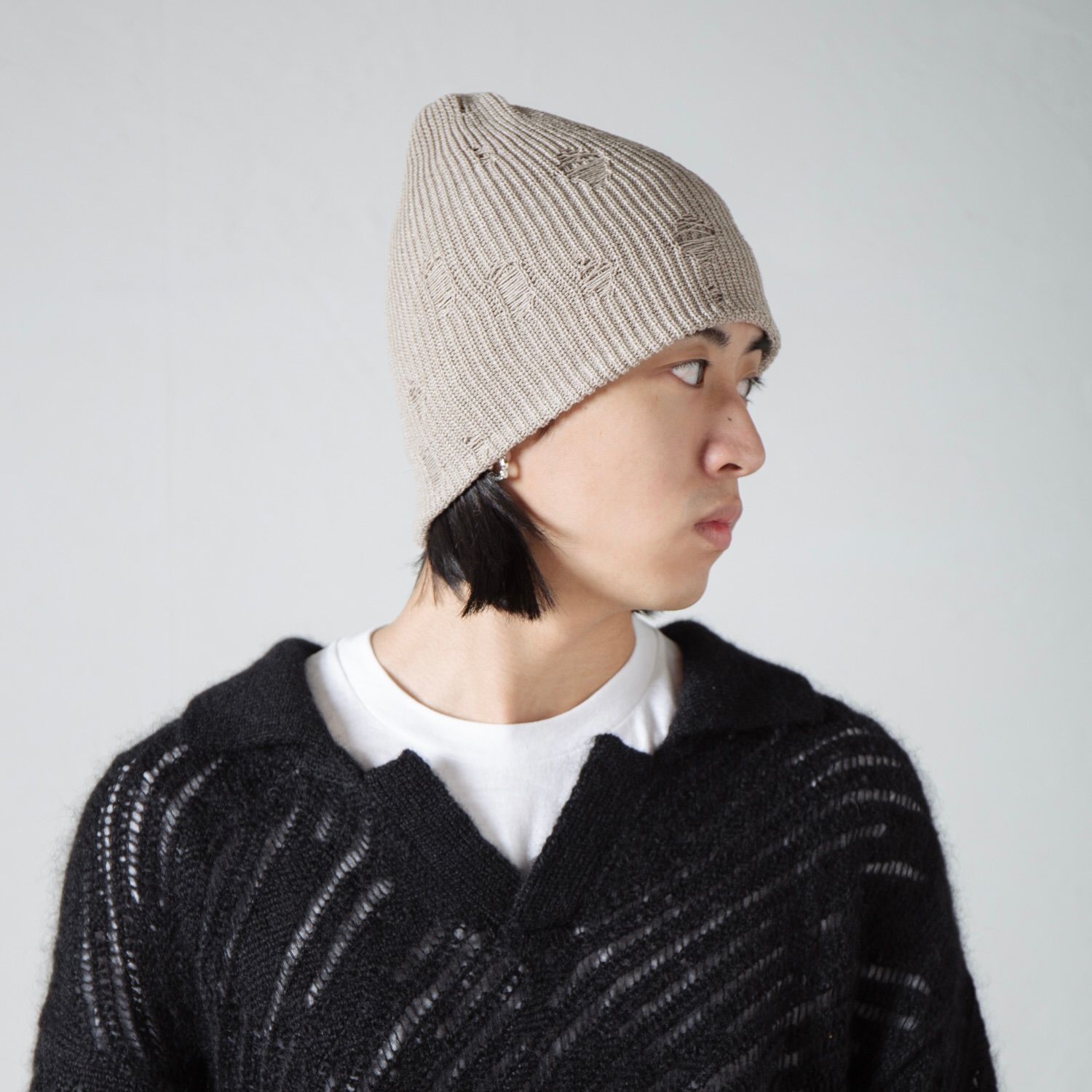 【残り一点】Damage Summer Knit Beanie