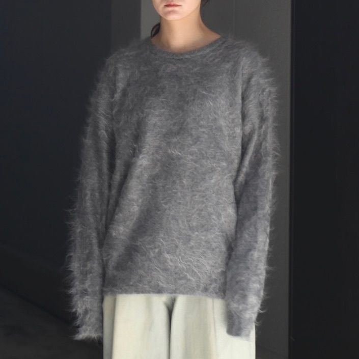 【残り一点】Cashmere Shaggy Knit Crew Neck LS