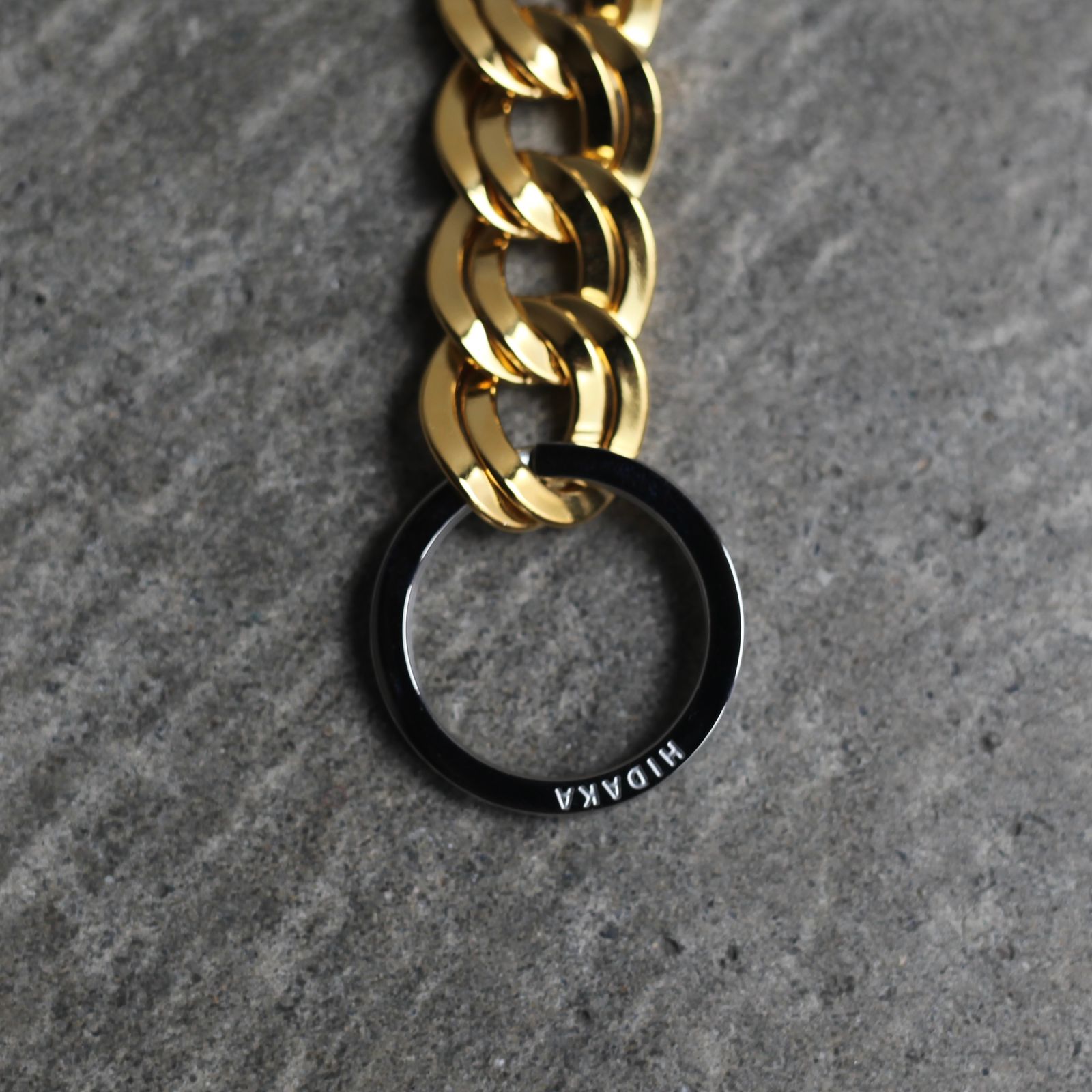 HIDAKA DOUBLE CURB PANTS CHAIN GOLD - 小物