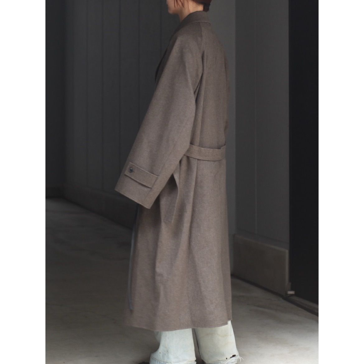 【残り一点】Oversized Peak Lapel Coat(WOOL)