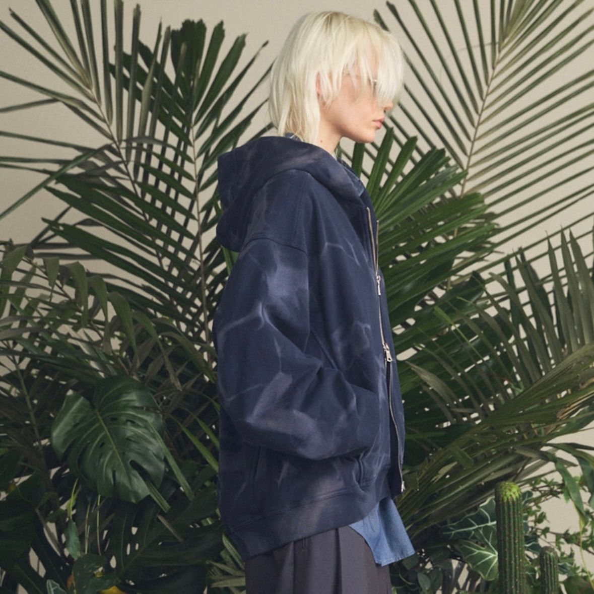 【残り一点】Sun-fade Prime-Over Sweat Zip Hoodie