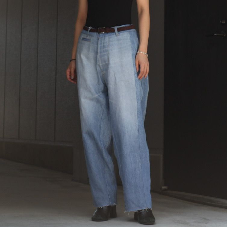 【残り一点】Reconstructed Super Baggy Slacks Denim_2(M)