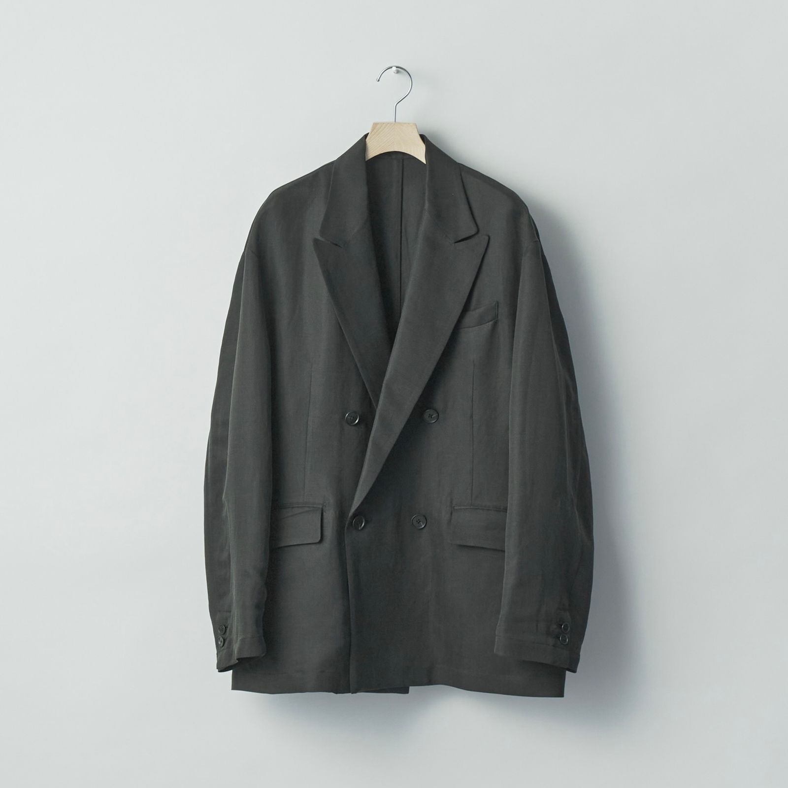 【残り一点】Silk Linen Twill Double Breasted Blazer