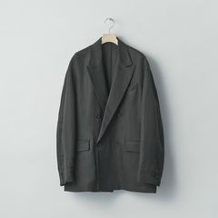【残り一点】Silk Linen Twill Double Breasted Blazer