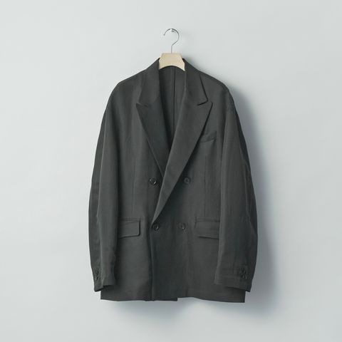 【残り一点】Silk Linen Twill Double Breasted Blazer