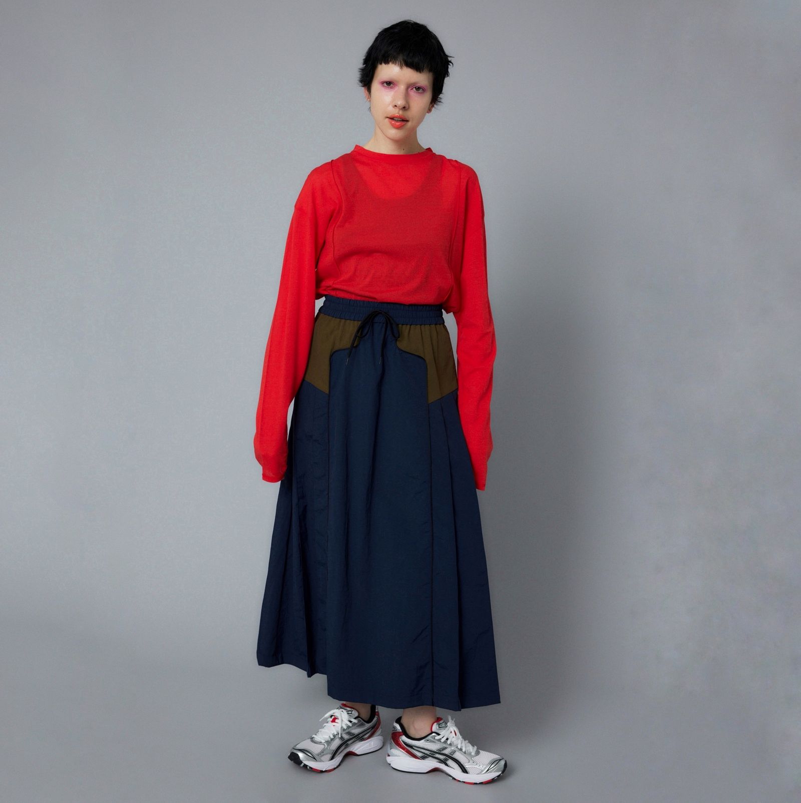 【残り一点】Side Pleats Flare Skirt