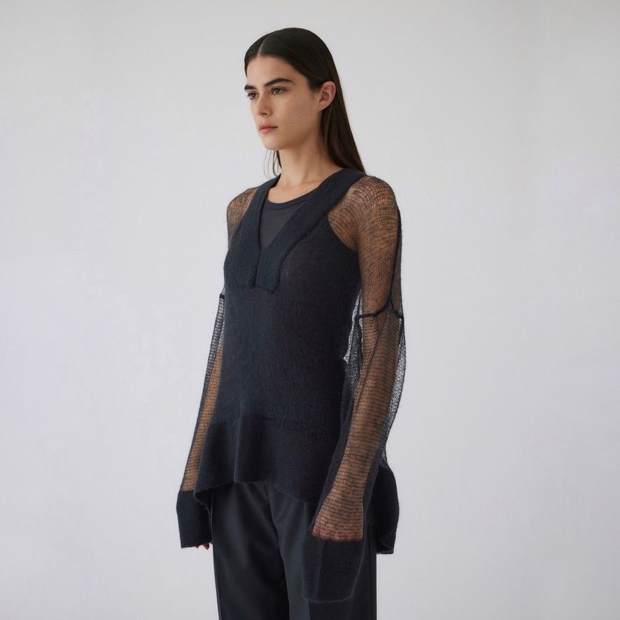 RIM.ARK | Low gauge mohair mix knit (KNITWEAR ) |RIM.ARK
