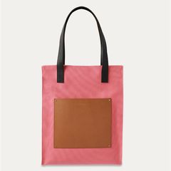【残り一点】Leather Pocket Canvas Tote