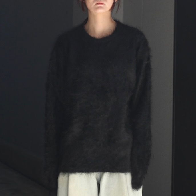 【残り一点】Cashmere Shaggy Knit Crew Neck LS