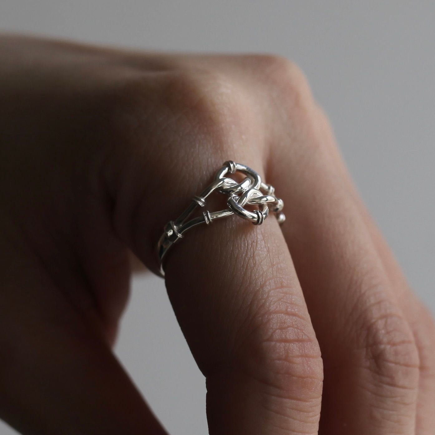 【残り一点】Vintage Vertical Knot Ring