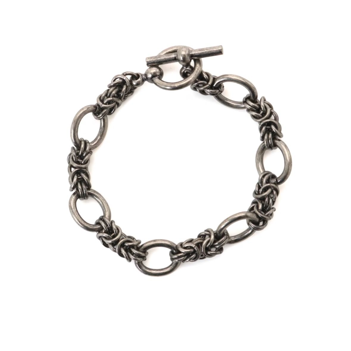 【残り一点】丸カン連結ブレスレット(BLACK)