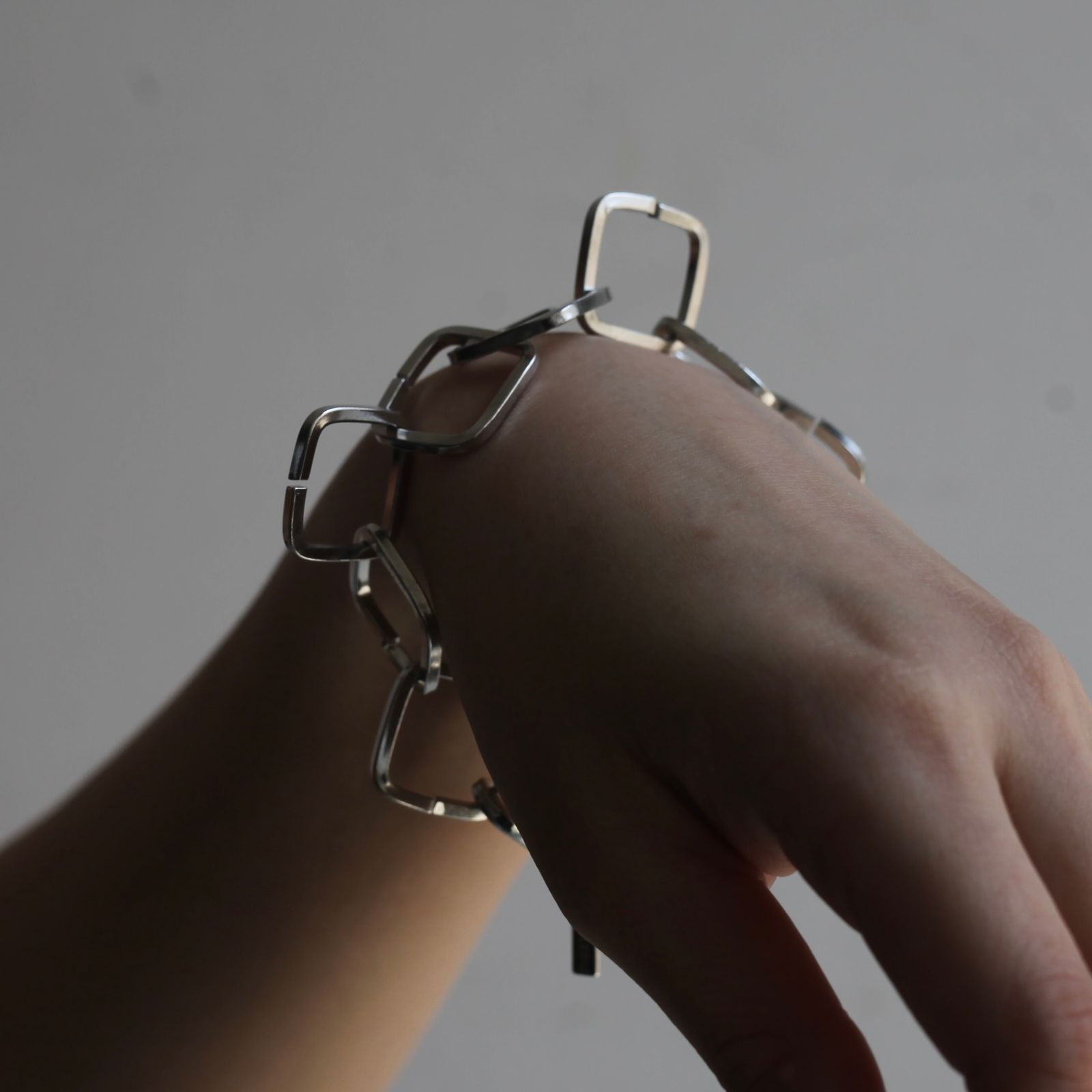 【残り一点】Square Chain Bracelet(SILVER)