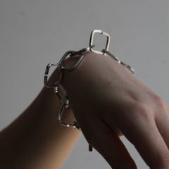 【残り一点】Square Chain Bracelet(SILVER)