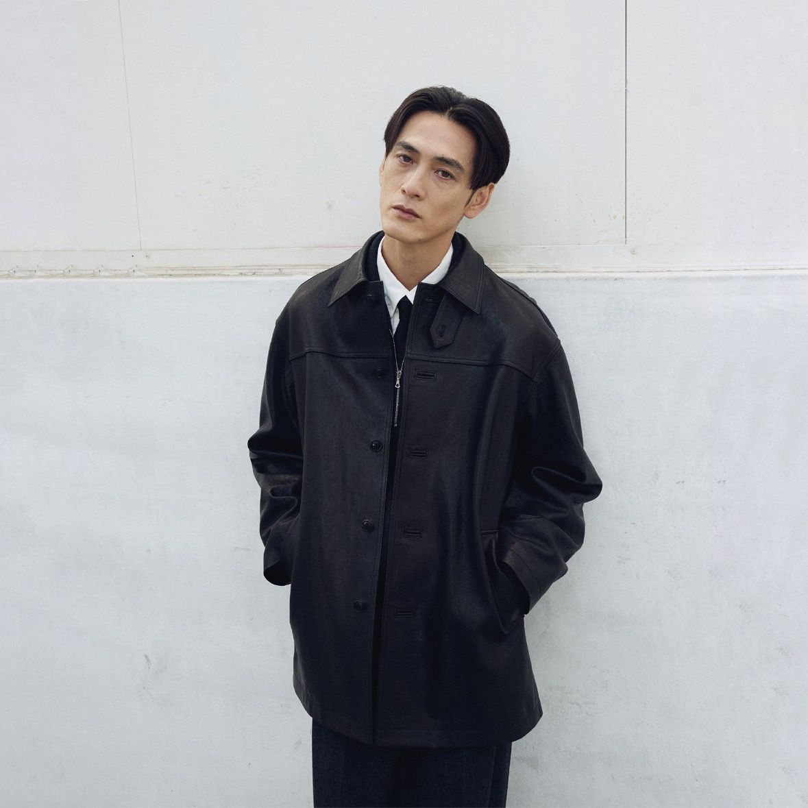 【残り一点】Leather Car Coat