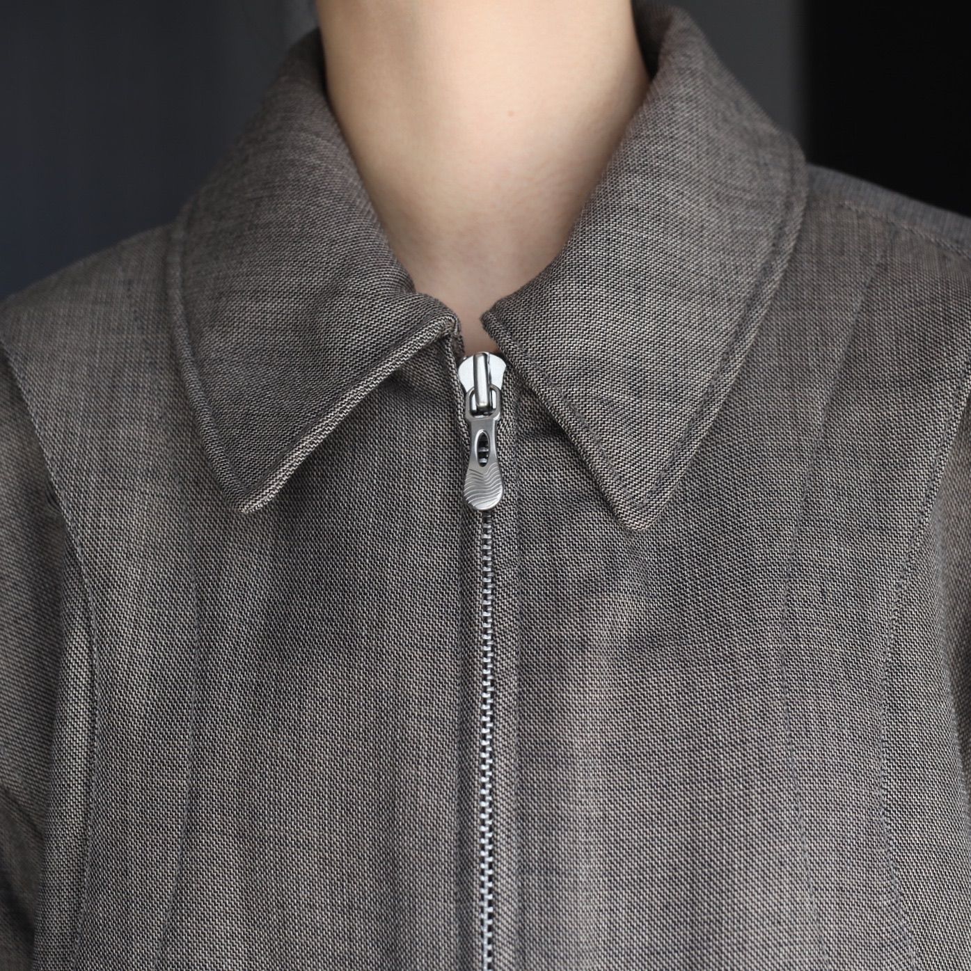 【残り一点】Zip Up Padded Short Bomber Jacket