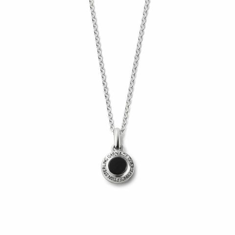 【お取り寄せ注文可能】Round Stone Pendant_S(BLACK)