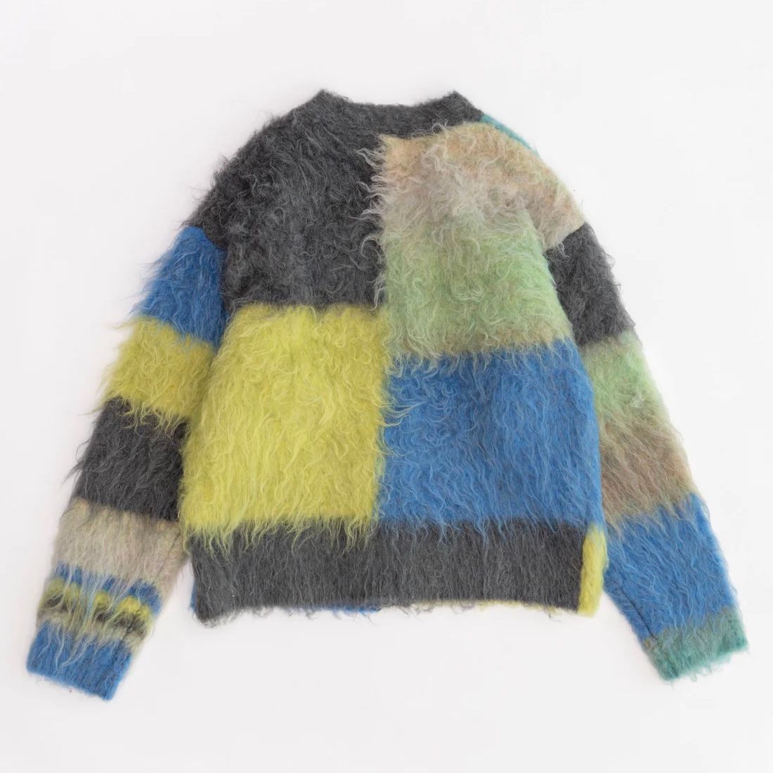 MAISON SPECIAL - 【残り一点】Block Switching Shaggy Knit Cardigan