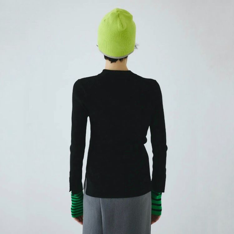 【残り一点】Border Double Cuff Knit Top