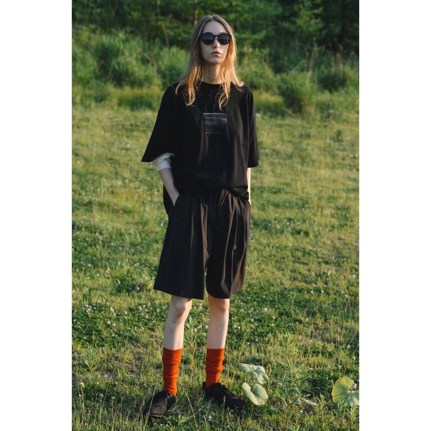 【残り一点】Wool Washer Tropical 2Pleated Easy Shorts