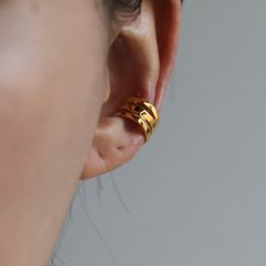 【残り一点】Crockery Ear Cuff(GOLD)