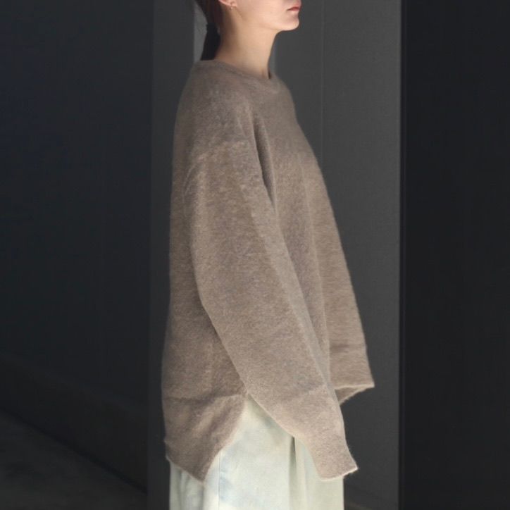 【残り一点】Wool/Alpaca Milled Knit Crew Neck LS