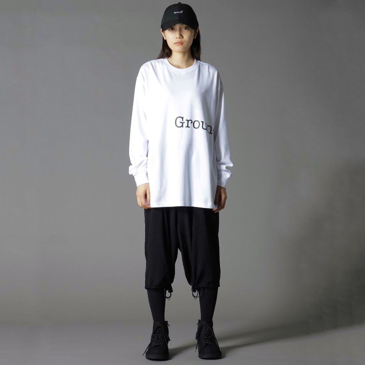 【残りわずか】ロングスリーブPA Tee(GY LOGO)