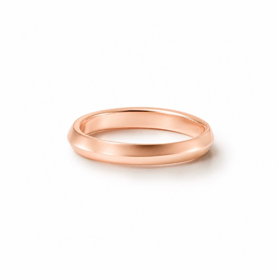 【お取り寄せ注文可能】Wave Ring M(K18 PINK GOLD)