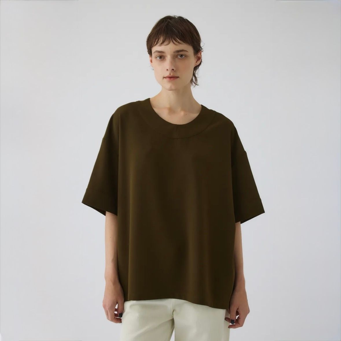 【残り一点】Georgette U-Neck Tops