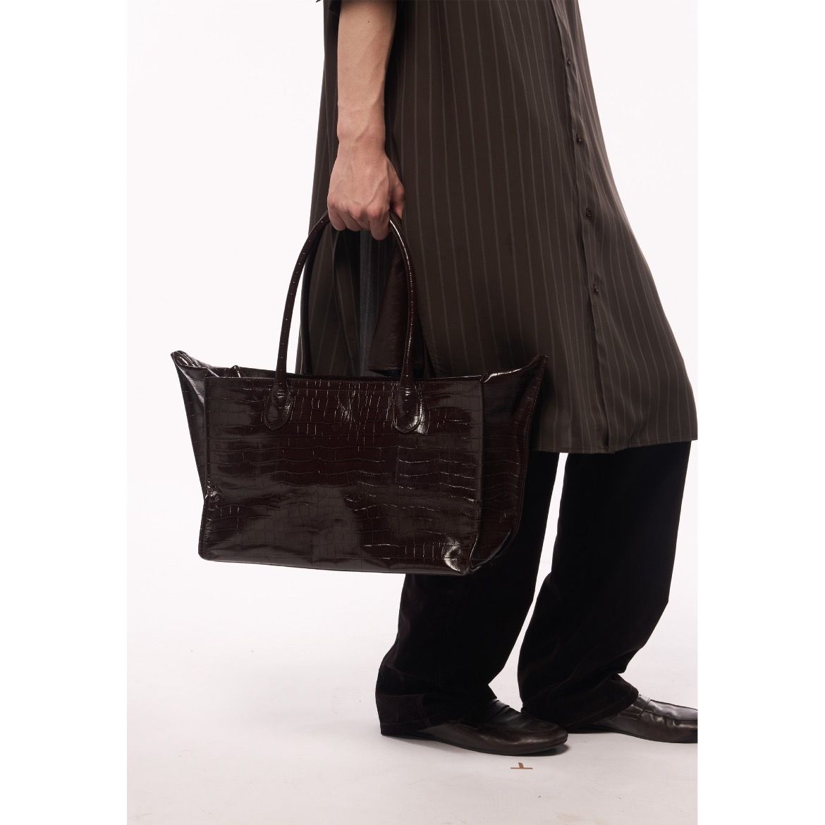 【残り一点】Boston Bag(CROCODILE EMBOSSED)