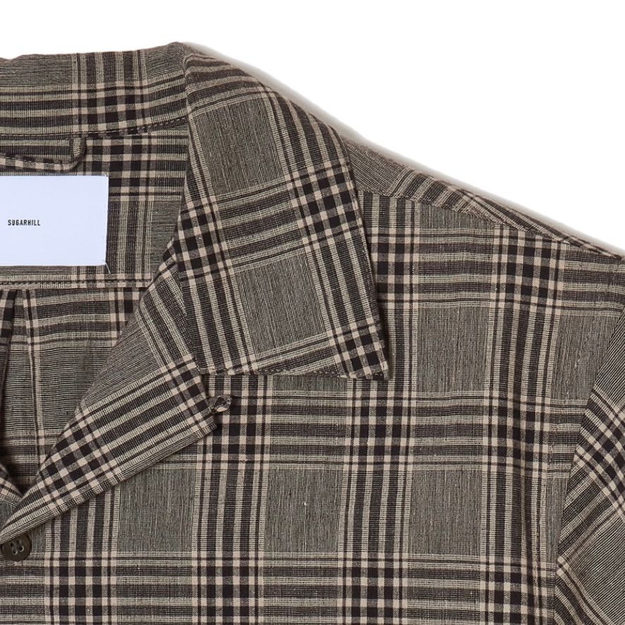 【残り一点】Linen Open Collor Half Sleeve Shirt